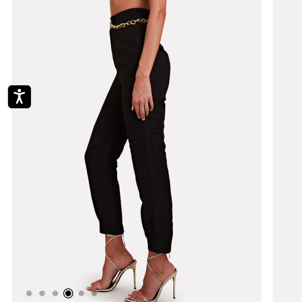 Aje-Annabelle Chain-Embellished Cropped Pants - Picture 3 of 11